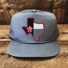 Load image into Gallery viewer, Texas Flag Patch Golf Hat With Braided Rope Trim - Hats - BIGGIETX Hats (5590843228316)

