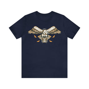Texas Vulture Short Sleeve Tee Shirt - Buzzard Skull - T-Shirt - BiggieTexas