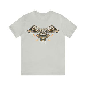 Texas Vulture Short Sleeve Tee Shirt - Buzzard Skull - T-Shirt - BiggieTexas